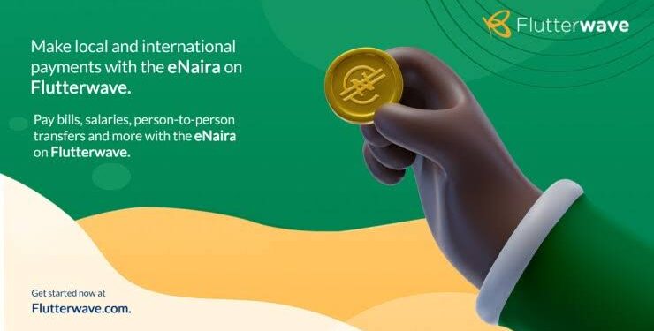 After Receiving Switching and Processing Licence from CBN, Flutterwave includes eNaira to its Payment Options