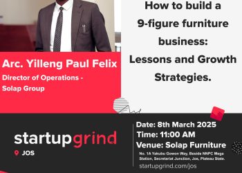 Startup Grind Jos Hosts Fireside Chat with Solap Group’s Yilleng Paul Felix on Scaling Business Growth